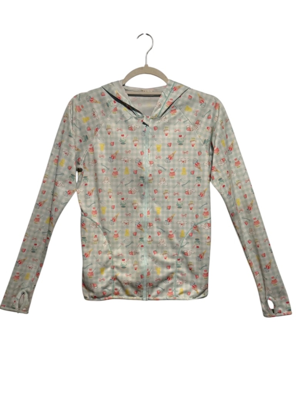 Sanrio Cinnamoroll Gingham Print Full Zip Jacket Size M/L